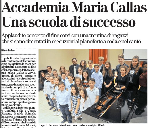 Accademia Maria Callas – Una scuola di successo